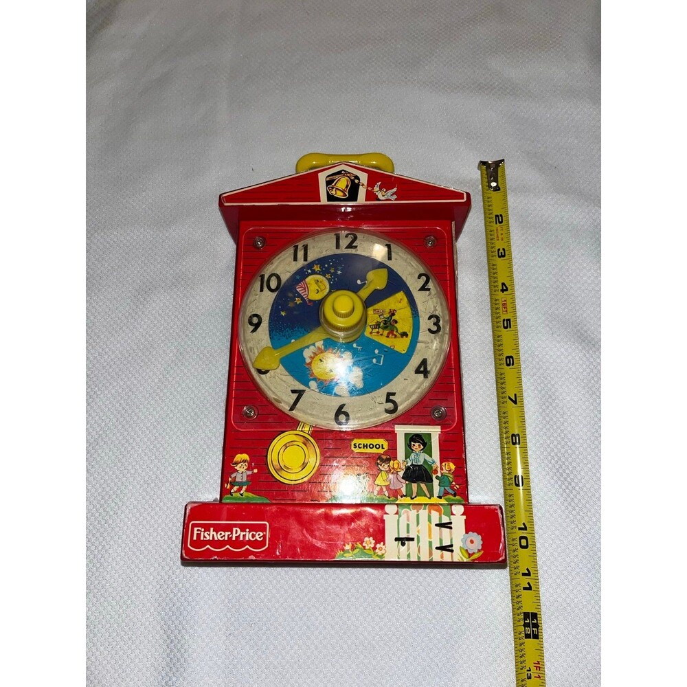 Fisher Price Music Box Teaching Clock 2005